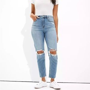 American Eagle Distressed Mom Jeans